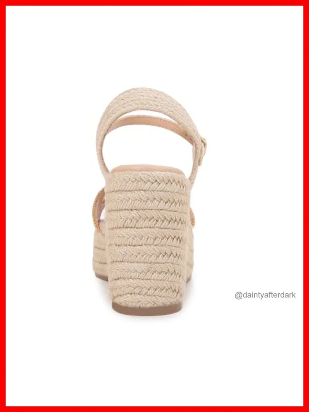 Womens Raffia Espadrille Wedge Sandals Ankle Buckle Platform Summer Beach Shoes